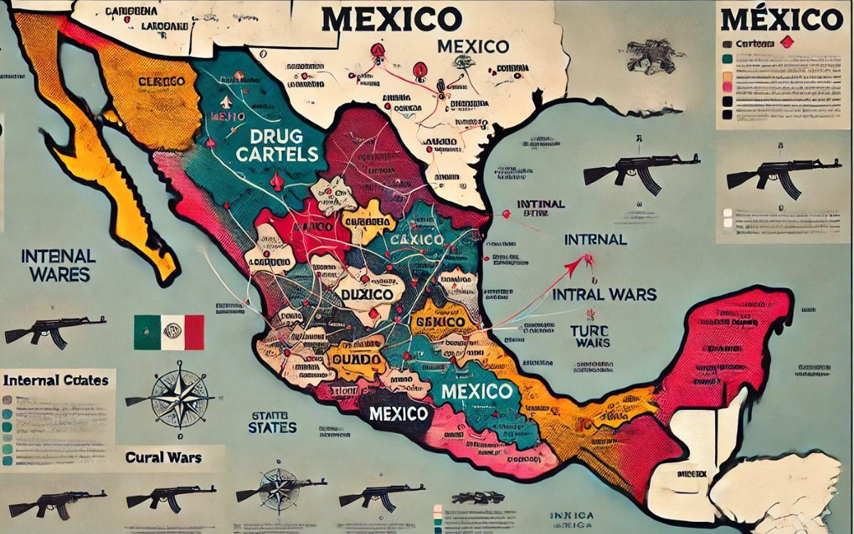 Mapa de cárteles en México