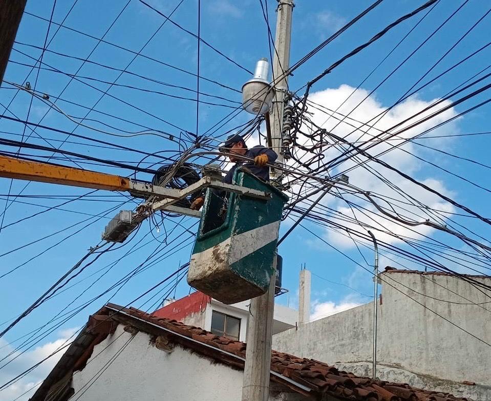 modernización alumbrado Villa Morelos Michoacán 1