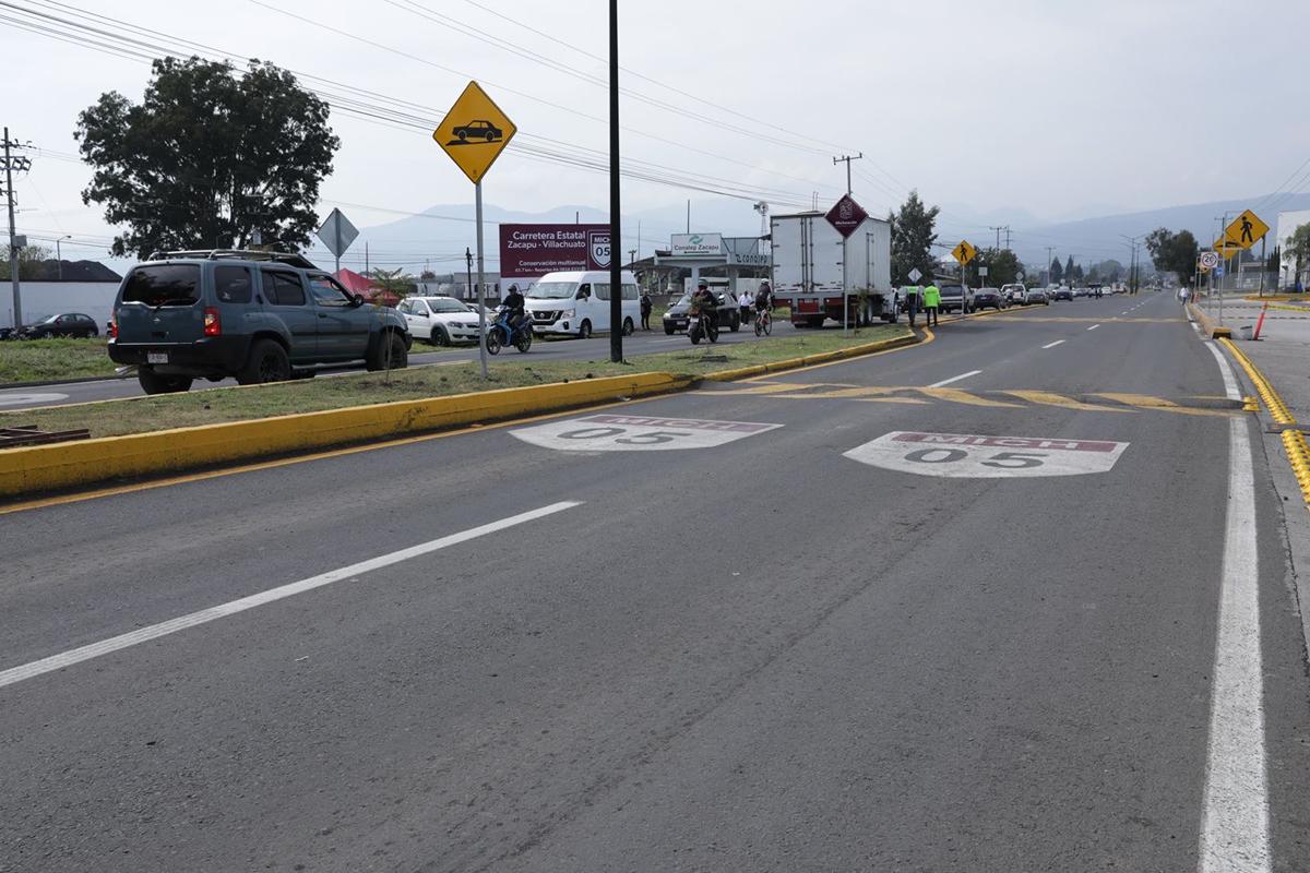 rehabilitación de la carretera Zacapu-Panindícuaro -obra