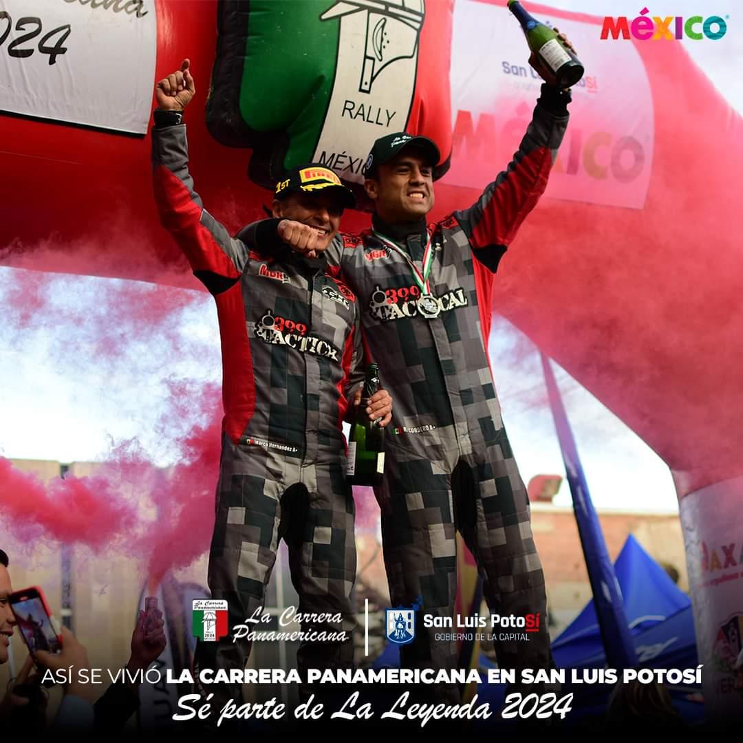 Ricardo Cordero y Marco Hernández, campeones de la Carrera Panamericana XXXVII