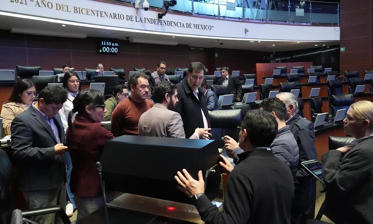 Senado ensaya sorteo de jueces 2025