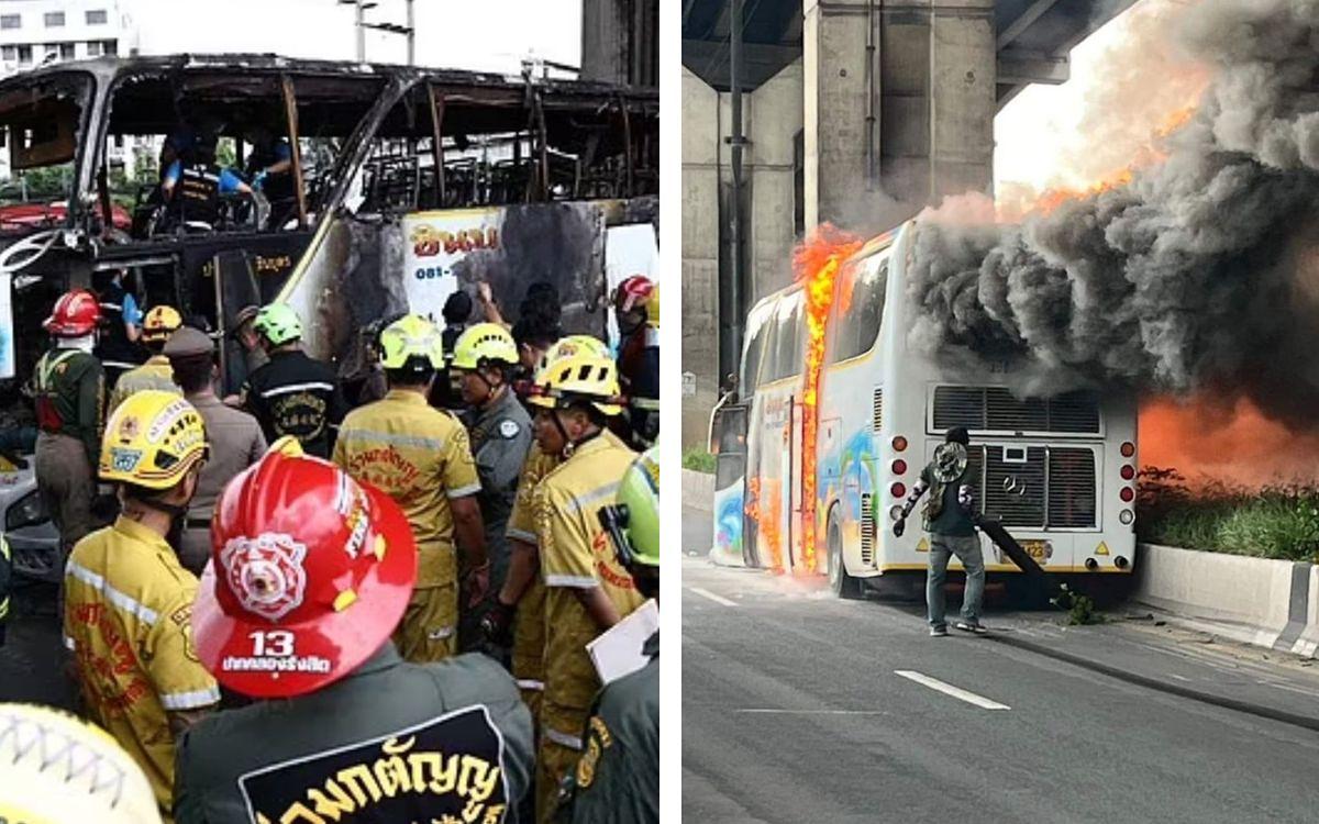 tailandia rgistra autobús escolar que sufre incendio y deja 23 muertos