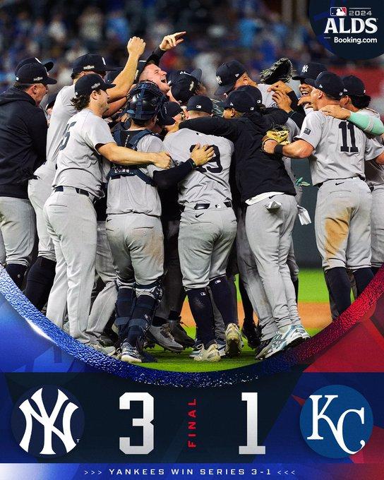 Yankees de Nueva York avanzan a la Serie de Campeonato de la Liga Americana.