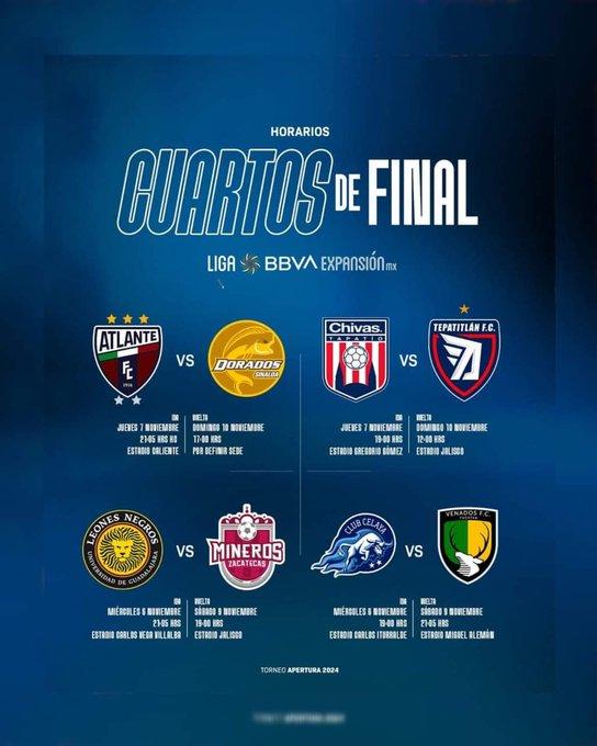 Arranca la Liguilla por los octavos de final del Apertura 2024