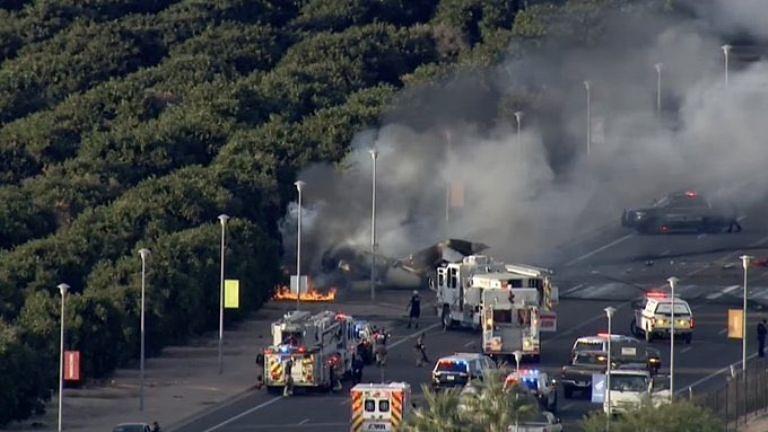 Avión de pasajeros sufre accidente y se estrella en Arizona mientras despegaba deja 5 muertos