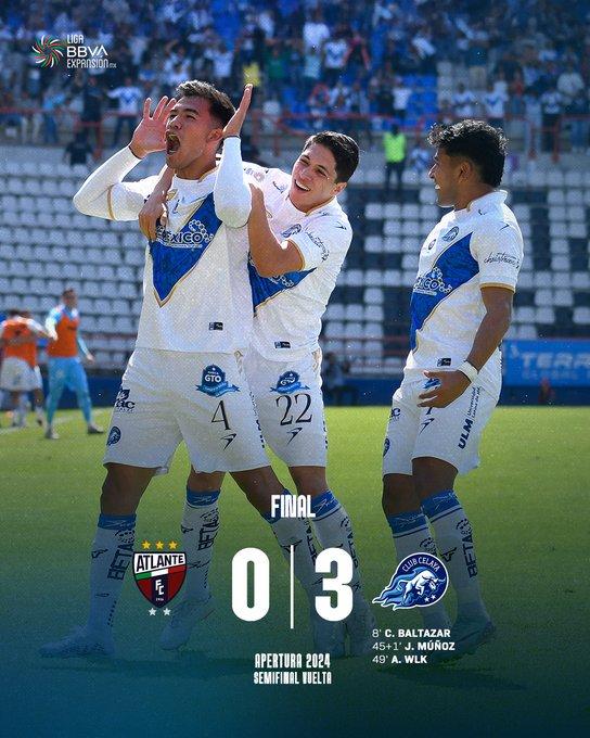 Celaya primer invitado a la final del Apertura 2024 tras victoria 3-0