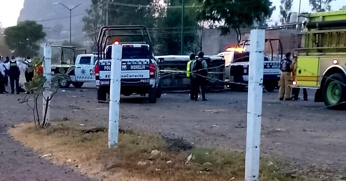 choque carretera Morelia-Quiroga muerte mujer