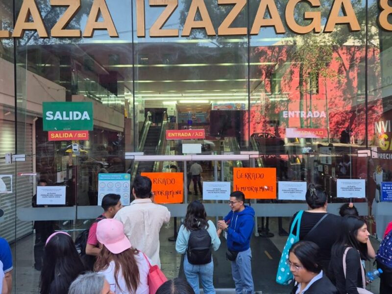 cierre Plaza Izazaga 89 operativo