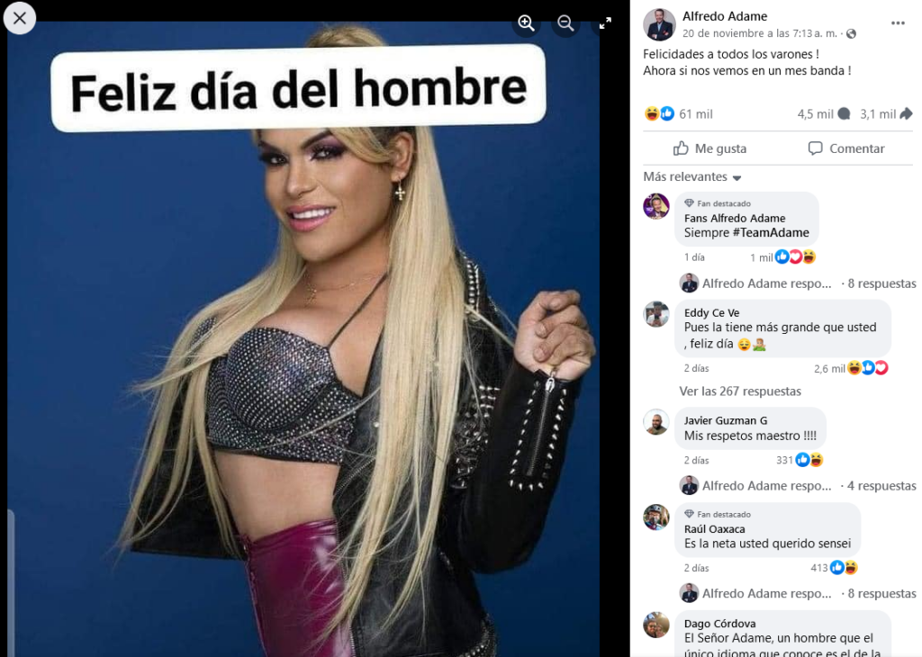 Karla Sofía responde a publicación de Adame contra Wendy Guevara