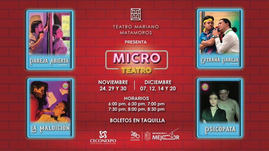 Micro Teatro Matamoros: Obras de teatro de 15 minutos-cartelera