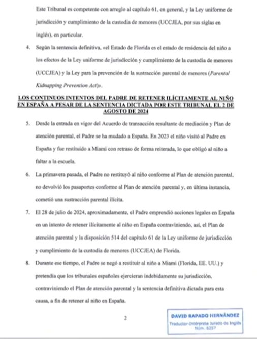 Paulina Rubio custodia solicitud suspensión 2