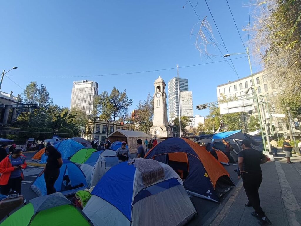 plantón magisterio gobernación CDMX 1