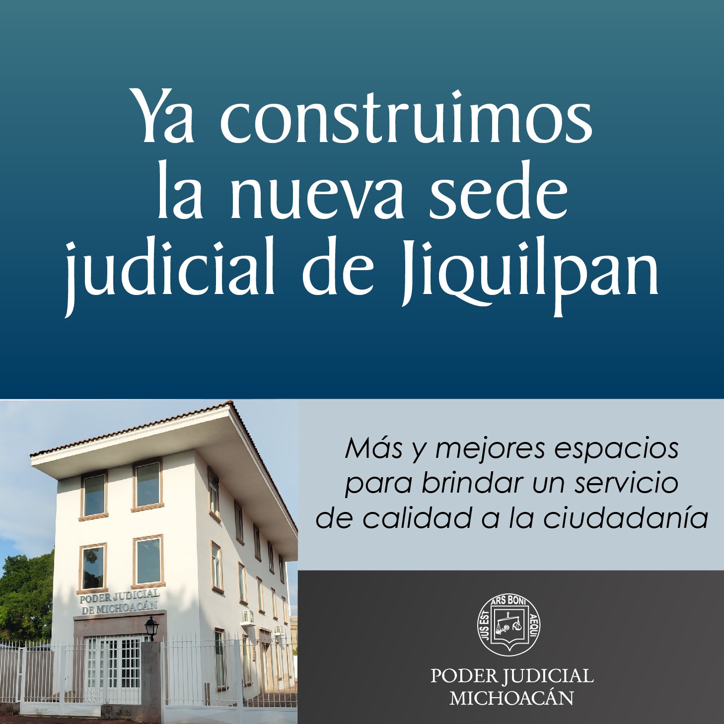 Construcción de la nueva sede del Poder Judicial en Jiquilpan