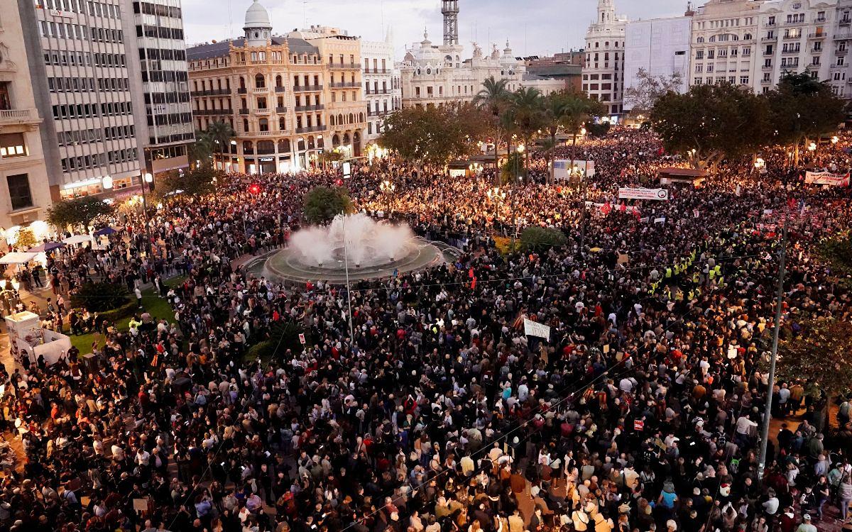 protestas gestión inundaciones Valencia España