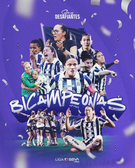 Rayadas de Monterrey se coronan ‘Bicampeonas’