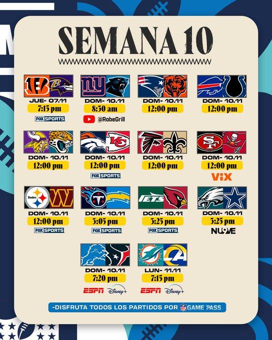 Semana 10 NFL noviembre 2024 1