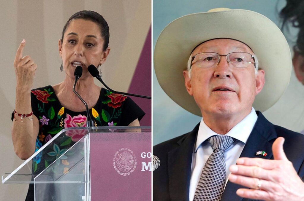 'Yo no cambio de posición': Ken Salazar a Claudia Sheinbaum seguridad