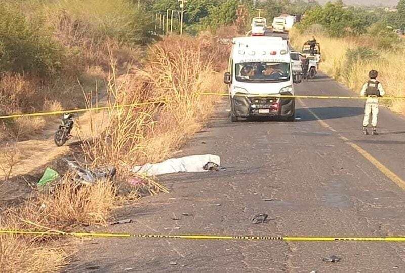 accidente Apatzingán - Buenavista muere motociclista