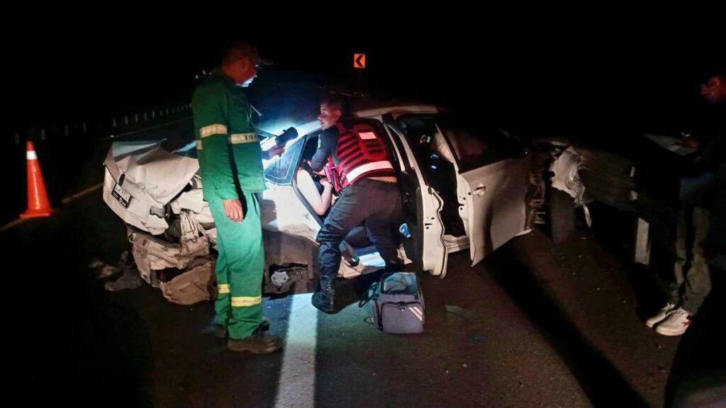 accidente autopista Siglo XXI dos heridos