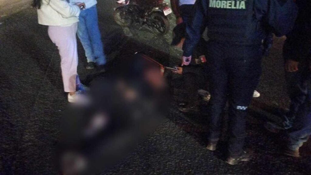 accidente de motorepartidor en Morelia