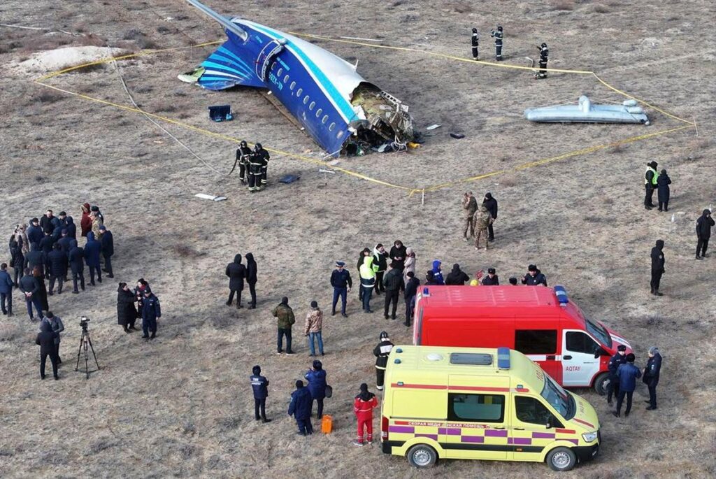 Accidente del Avión de Azerbajian Airlines Derribo de Avión en Azerbaiyán por Misil Ruso