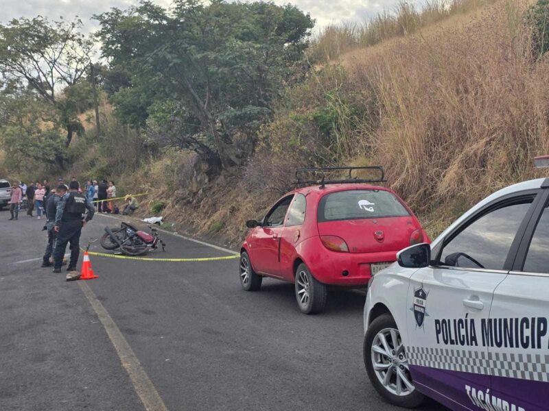 accidente motocicleta Tacámbaro muerte adolescente