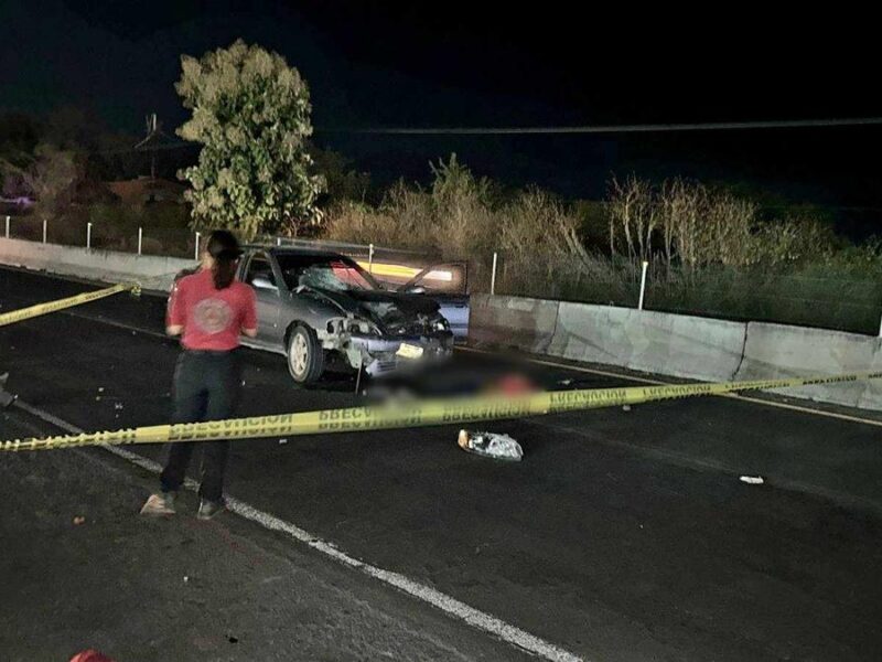 Adulto mayor muere en accidente en la carretera Apatzingán – Cuatro Caminos