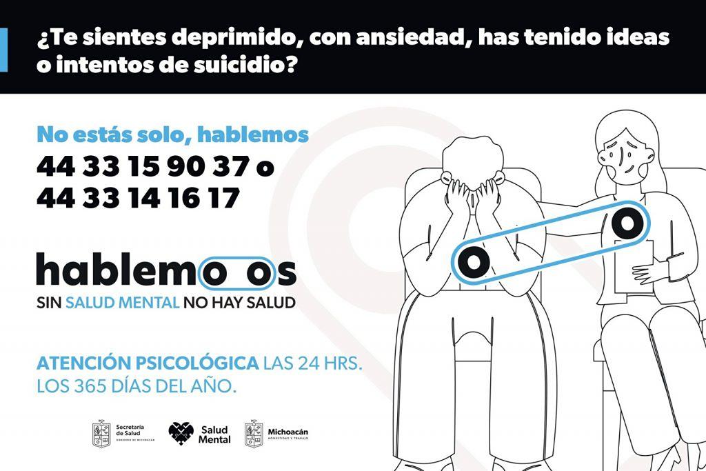 Atiende la ansiedad en la línea Hablemoos: SSM-1