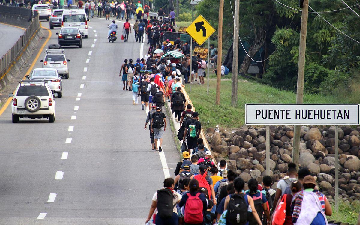 Caravana migrante parte del sur de México, pese a declaraciones de Trump y Sheinbaum