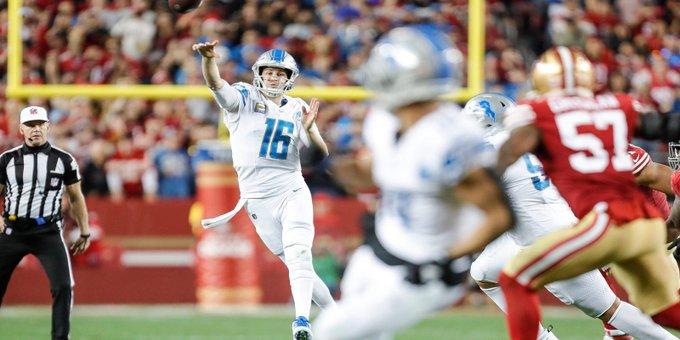 Detroit Lions ante San Francisco 49ers último Monday Night Football