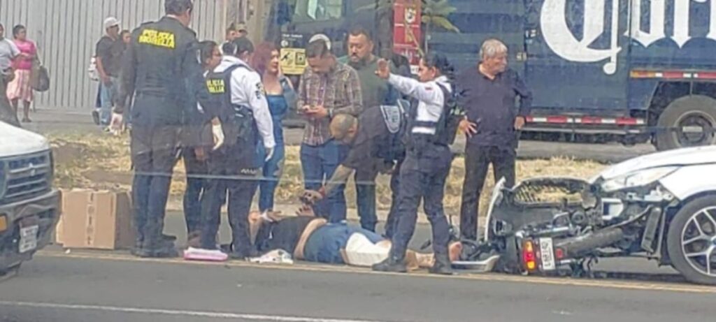 dos accidentes en motocicletas en Morelia-2