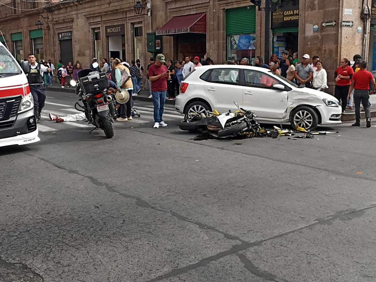 dos accidentes en motocicletas en Morelia