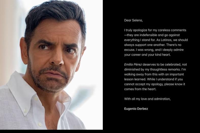 Eugenio Derbez se disculpa con Selena Gómez por comentarios