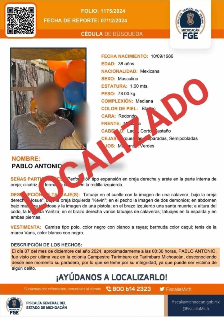 hombre ejecutado Copándaro identifican 2