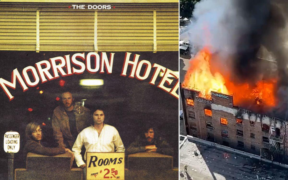 incendio Hotel Morrison portada The Doors