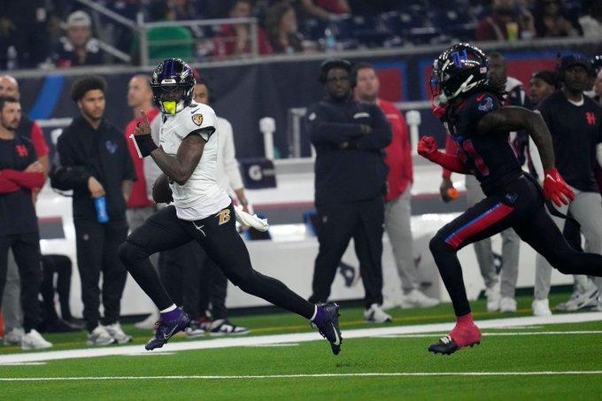 Lamar Jackson rompe récord histórico en la NFL en la victoria de Ravens 31-2 frente a Texans