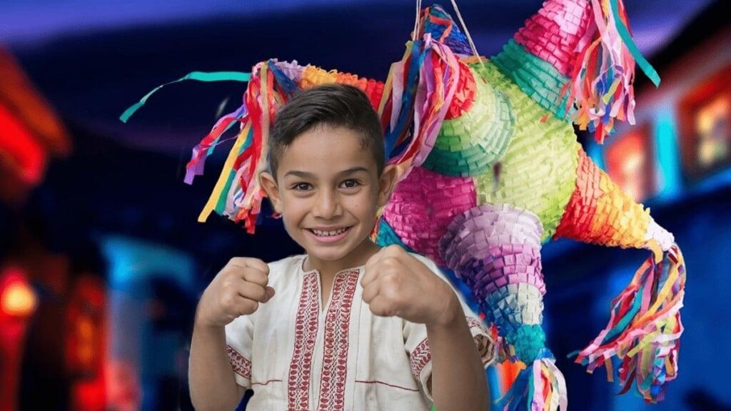 Las piñatas en Yucatán se rompen a puño limpio, no se usa palo