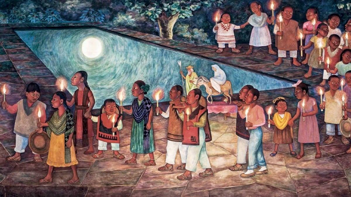 “Los niños pidiendo posada”, mural de Rivera sobre la inocencia y fragilidad infantil