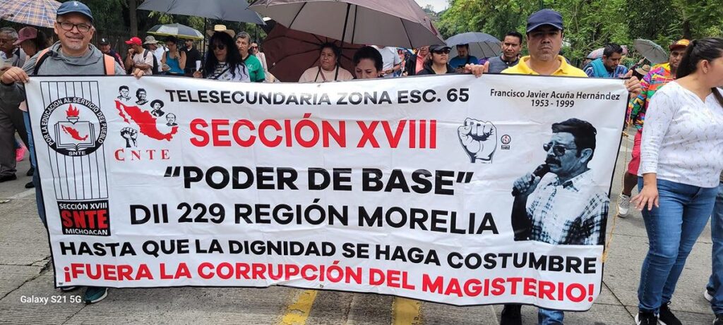 Mañana marchan maestros en Morelia; Poder de Base exigirá soluciones