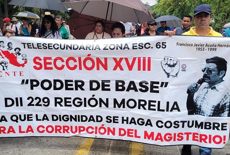 Mañana marchan maestros en Morelia; Poder de Base exigirá soluciones