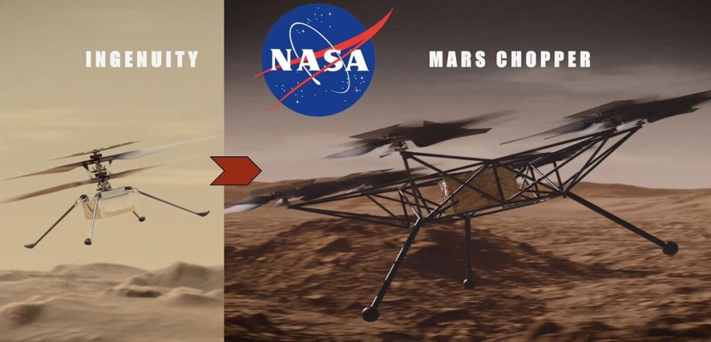 NASA presenta el 'Chopper' su nuevo 'helicóptero marciano' con seis rotores-1