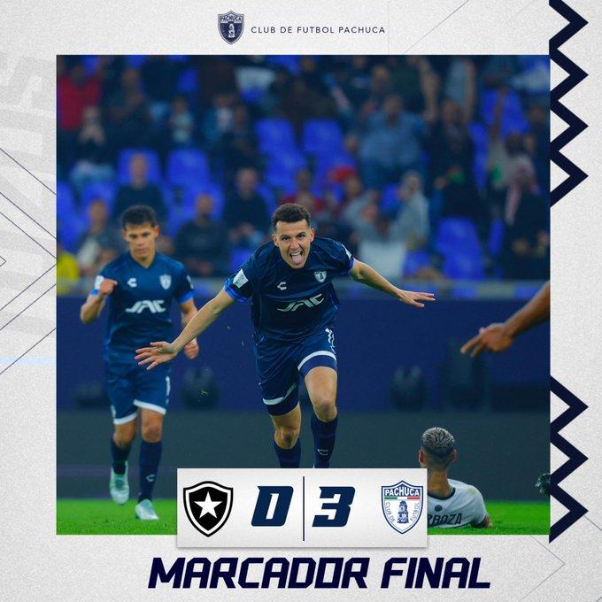 Pachuca elimina 3-0 al Botafogo