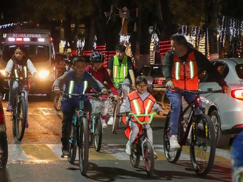 Rodada Nocturna Quiroga posada navideña