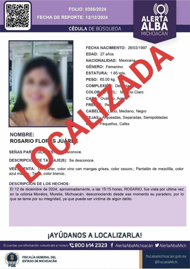 Rosario, joven reportada como desaparecida es hallada ahogada en la Presa de Cointzio 1