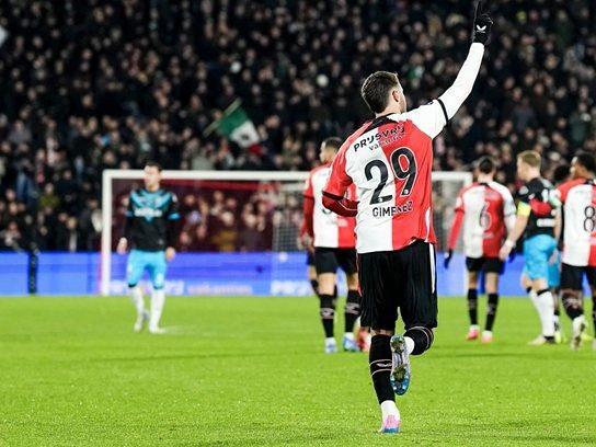 Santiago Giménez hat-trick victoria Feyenoord