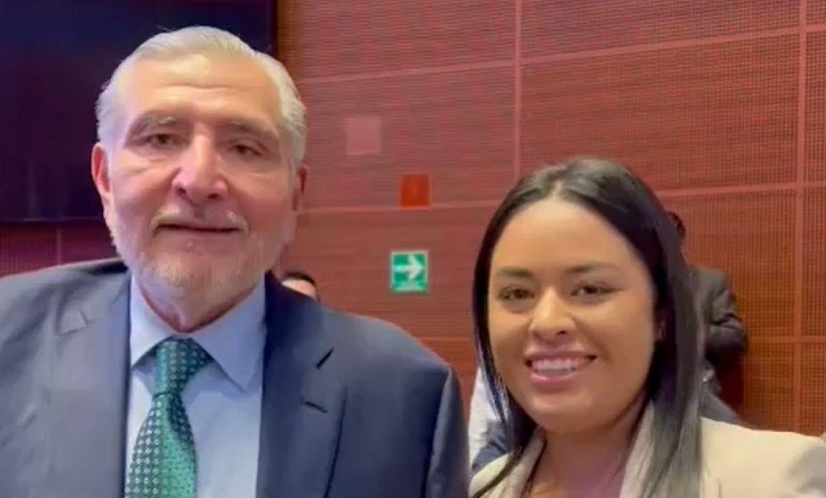 Susie Ruíz Adán Augusto manda video de apoyo a candidata perredista por Irimbo