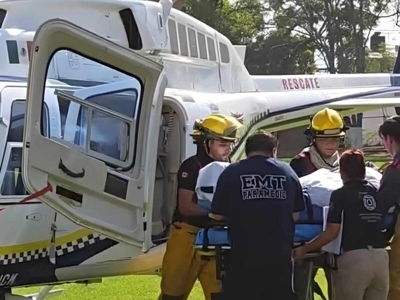 traslado helicóptero sobreviviente atropellamiento masivo Los Reyes