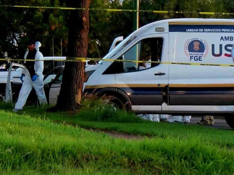 asesinato en la colonia Villas del Sol de Uruapan