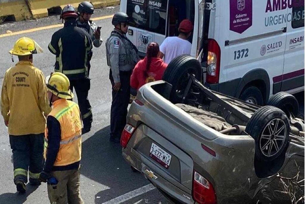 Automovilista queda herido tras accidente sobre la Morelia-Salamanca