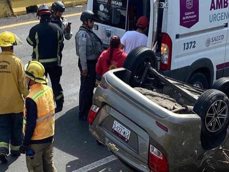 Automovilista queda herido tras accidente sobre la Morelia-Salamanca